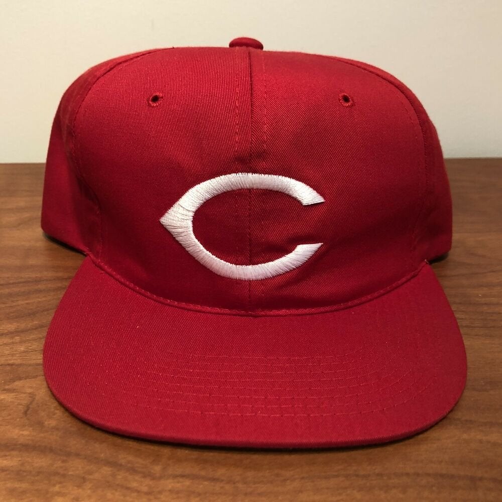 MLB, Accessories, Vintage Cincinnati Reds Plain Logo Snapback Hat