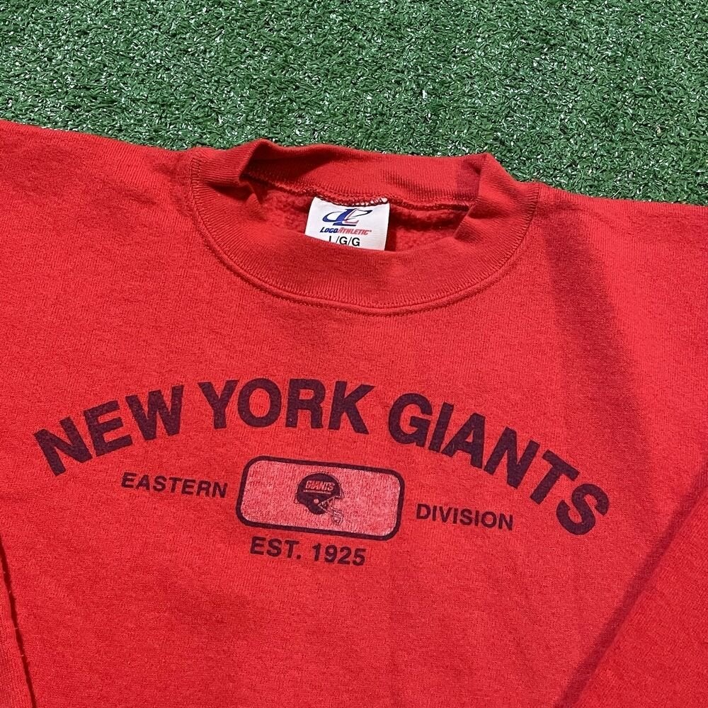 Vintage Logo Athletic Sweatshirt Mens New York Giants NFL Football 90's  Crewneck