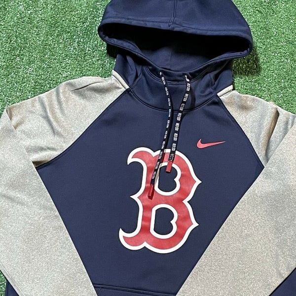 Boston Red Sox Sweatshirt Mens Small Adult Nike Swoosh Hoodie Pullover MLB  Gym