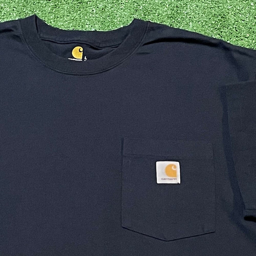 Carhartt Pocket T Shirt Mens XL Navy 