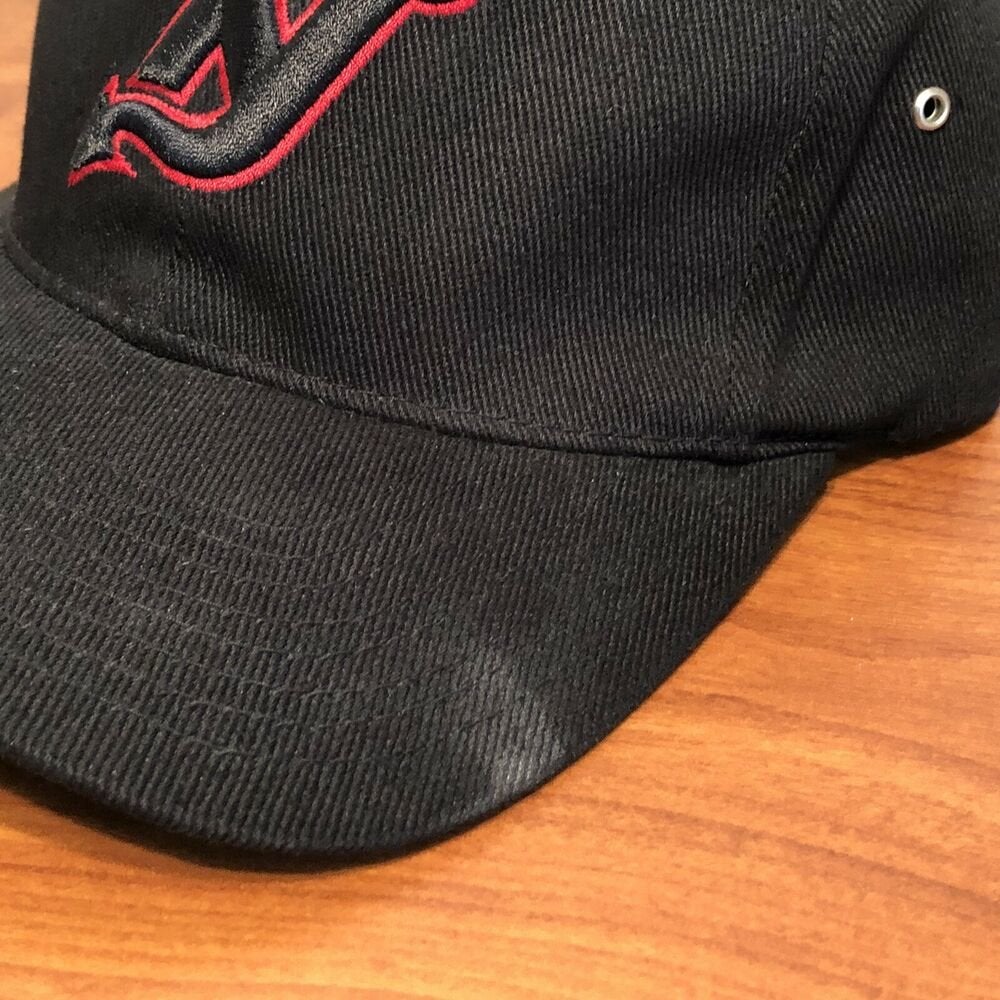 New Jersey Devils Hat Baseball Cap Black NHL Hockey Bauer Logo NJD Retro  USA | SidelineSwap