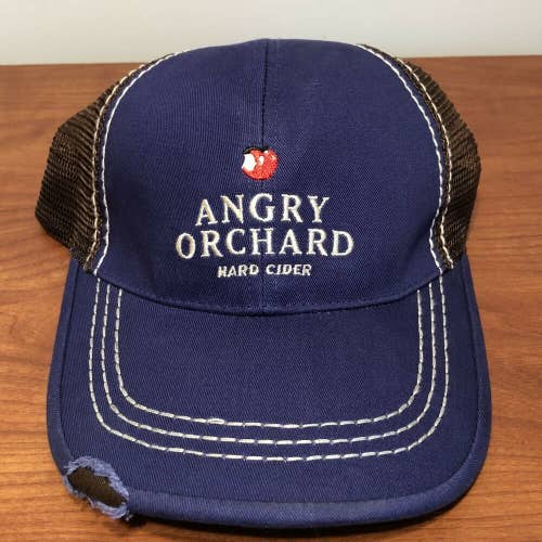 Angry Orchard Hard Cider Hat Baseball Cap Mesh Trucker Alcohol Drink Apple Cider