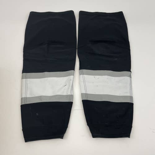 Used | LA Kings NHL Adidas Black, White, and Grey Game Socks