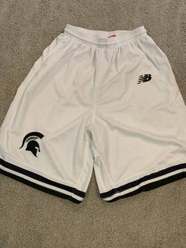 White Michigan State Lacrosse Game Shorts