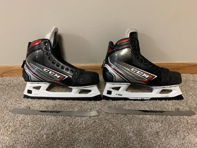 Used CCM Regular Width  Size 10 FT460 Hockey Goalie Skates