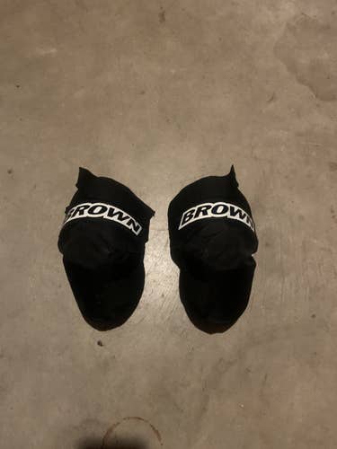 Brown Custom Knee Guards Hockey Goalie