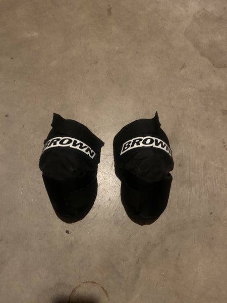 Brown Custom Knee Guards Hockey Goalie