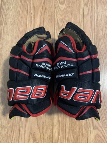 Used Bauer 14"  Supreme TotalOne NXG Gloves