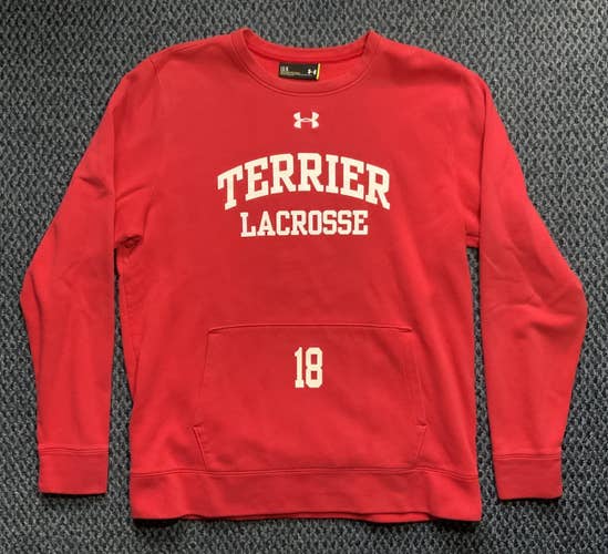 Team-Issued Boston University Lacrosse Crewneck