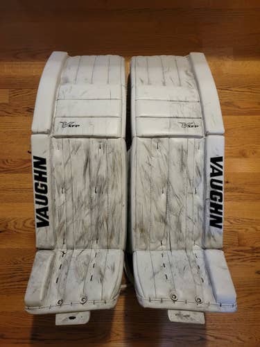 Used 35" Vaughn Velocity XFP Goalie Leg Pads