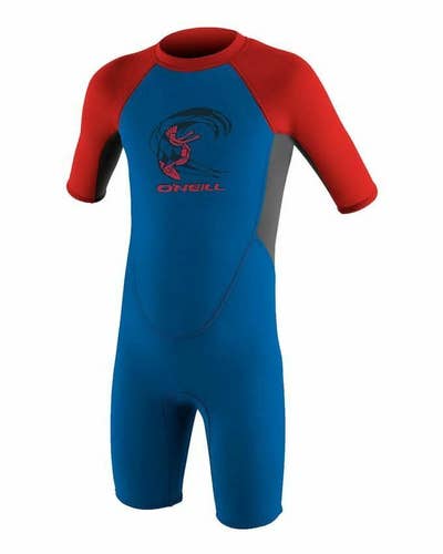 NWT O'Neill 2mm Boy's REACTOR 2 Shorty Springsuit Size 2 (30-35 lbs.)
