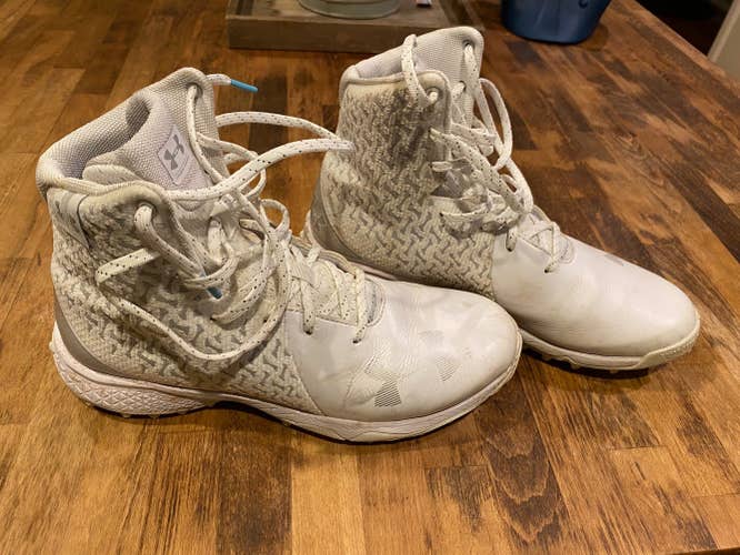 White Women's Turf Cleats Under Armour Highlight