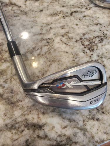 Used Men's Callaway Right Handed XR Pro Iron Set Extra Stiff Flex Steel Shaft