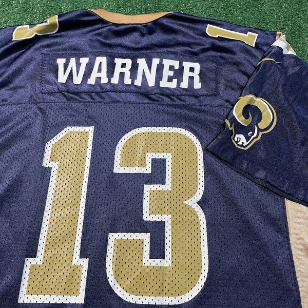 Kurt Warner Los Angeles Rams Nike Blue Jersey