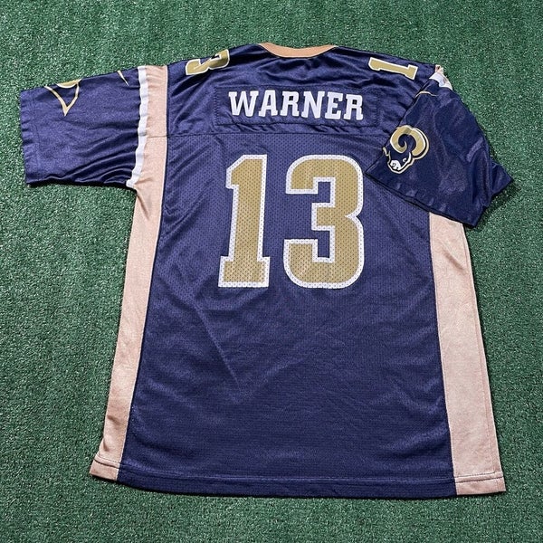 Kurt Warner Rams Jersey Boys XL Youth Blue Vintage Nike NFL