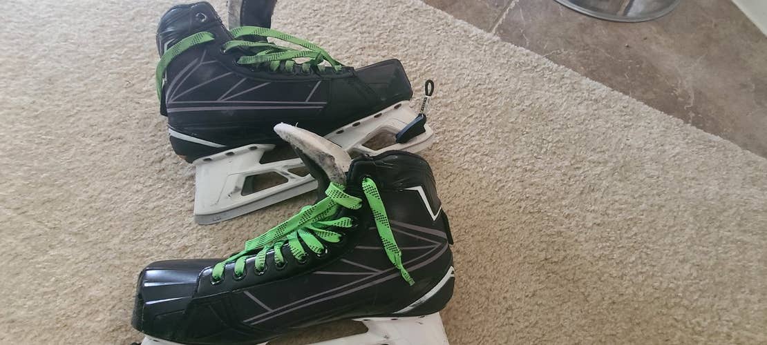 Senior Used Bauer Supreme S170 Hockey Goalie Skates Regular Width Size 9