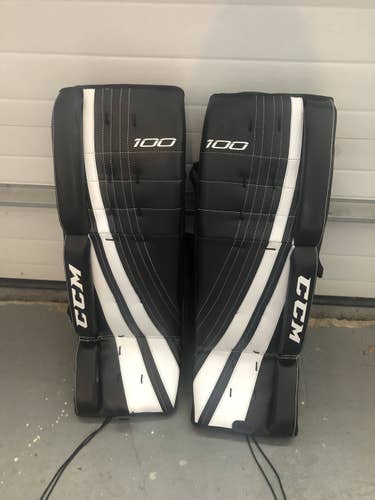 New Black CCM Street Hockey Goalie Leg Pads