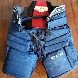 Blue Intermediate Used Medium CCM e2.9 Hockey Goalie Pants