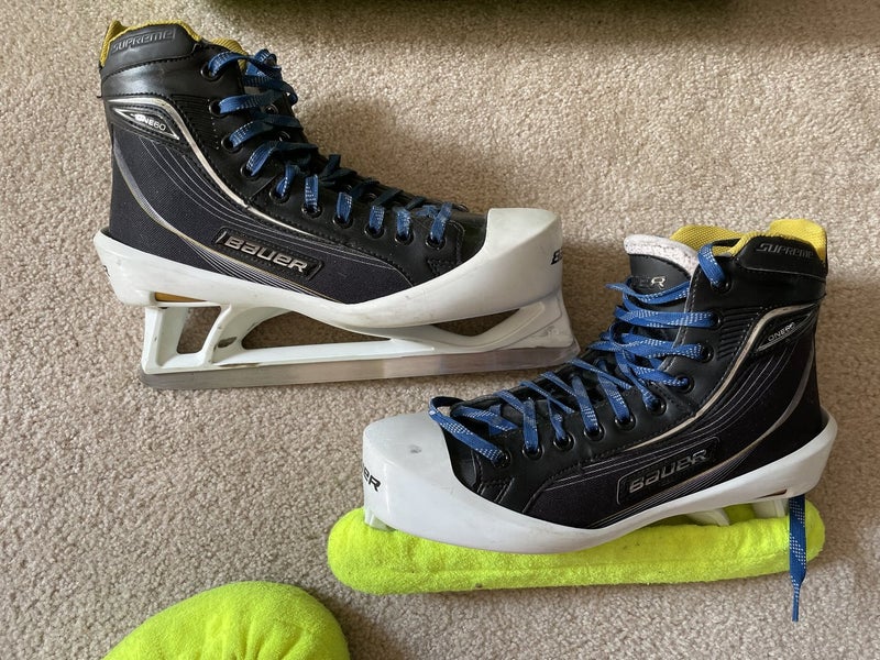 Senior Used Bauer Supreme One60 Hockey Goalie Skates Regular Width Size 10