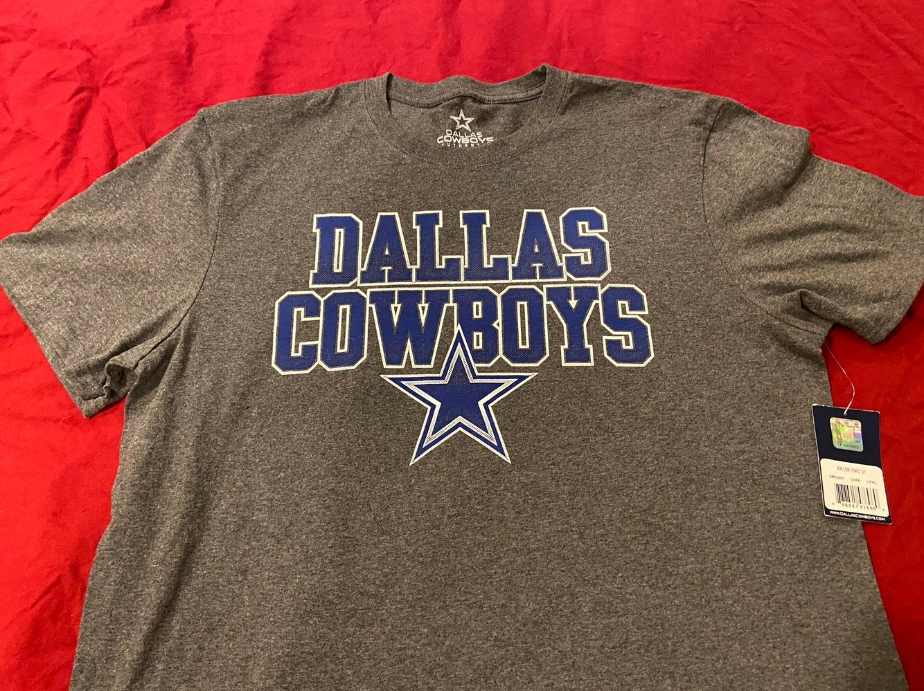 Dallas Cowboys 2XL NWT Short Sleeve Shirt Grey