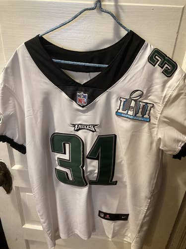 Jalen mills away jersey w/super bowl patch