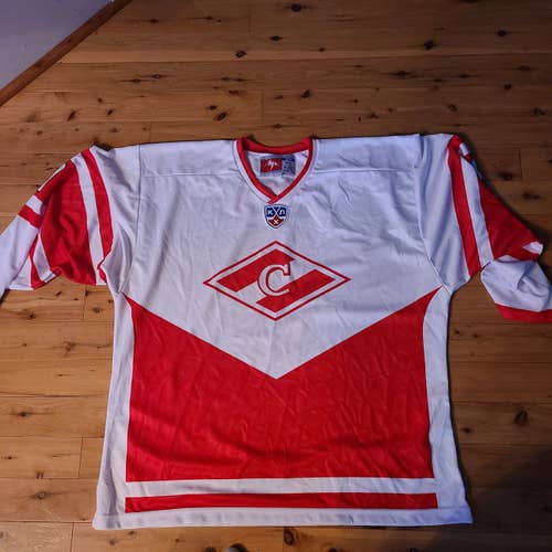 Spartak Moscow KHL euro hockey XXL jerse