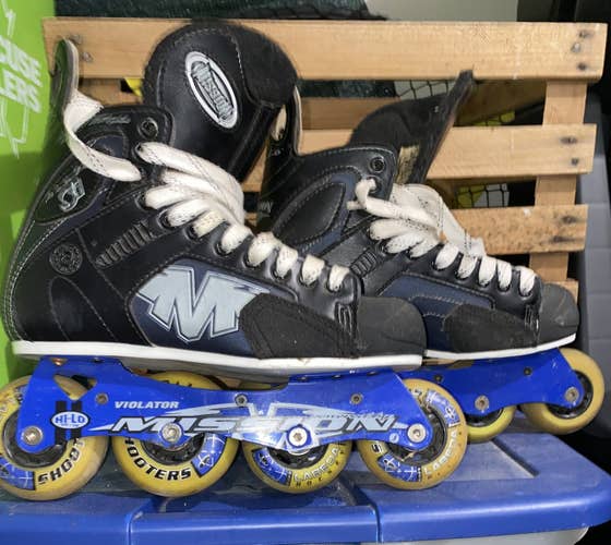 Used Mission Regular Width Size 5 Inline Skates