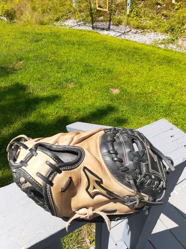 Used Mizuno Right Hand Throw Catcher's Global Elite Baseball Glove 32.5"
