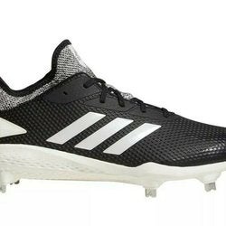 NEW Adidas Adizero Afterburner V black white CG5218 Baseball metal Cleats  Size 9