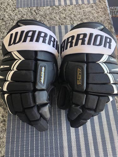 Black Senior Warrior 14" Alpha dx Gloves