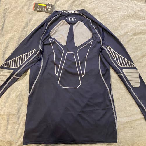 Warrior Grip Compression Base Layer Shirt - Navy / Long Sleeve / New