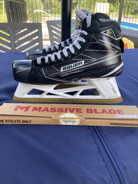 Used Bauer Regular Width Size 10.5 Supreme 1S Hockey Goalie Skates