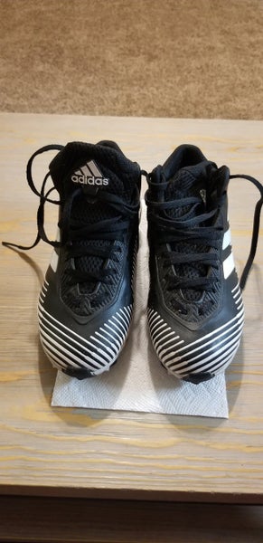 Black Youth Used Unisex Molded Cleats Adidas Low Cut
