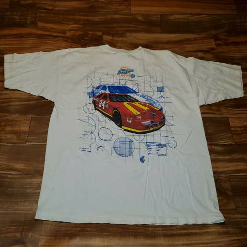 Vintage Rare Bill Elliot 1995 Nascar Racing McDonald's White Shirt Size XL