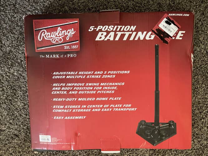 Black New  Rawlings Workhorse Batting Gloves