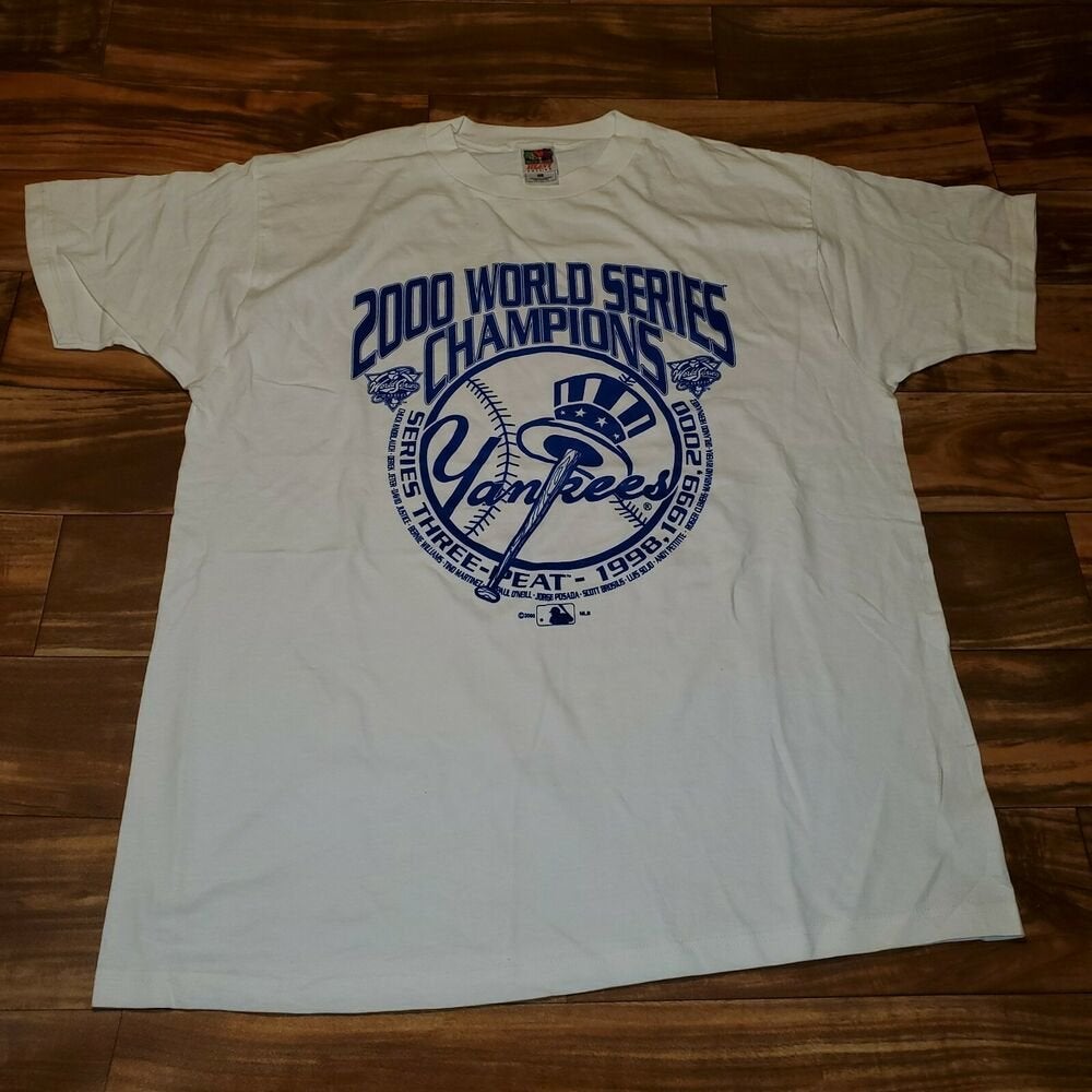 2000 New York Yankees World Series champions t shirt size XL – Mr.  Throwback NYC