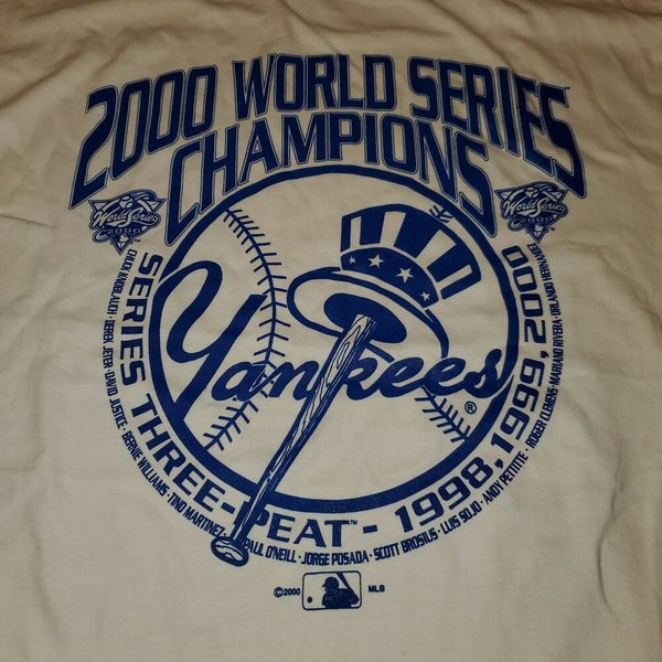 Vintage New York Yankees 1998 World Series Champions Shirt Oneita XL MLB