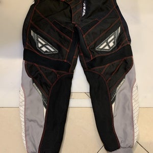 Black Unisex Size 26 Fly Racing Bike Pants