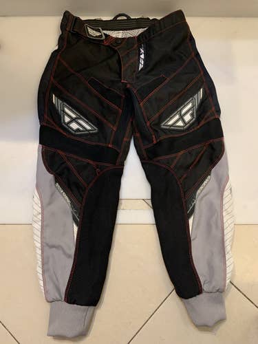 Black Unisex Size 26 Fly Racing Bike Pants