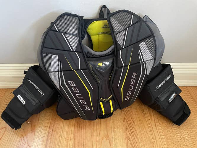 Intermediate Used Medium Bauer S29 Goalie Chest Protector