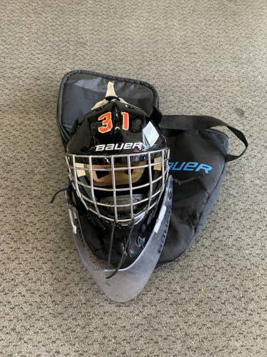 Used Bauer Nme3 One Size Ice Hockey Goalie Helmets & Masks