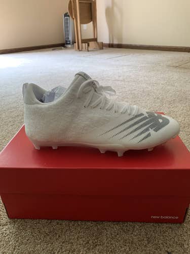 White Adult Turf Cleats Low Cut Burn X Mid