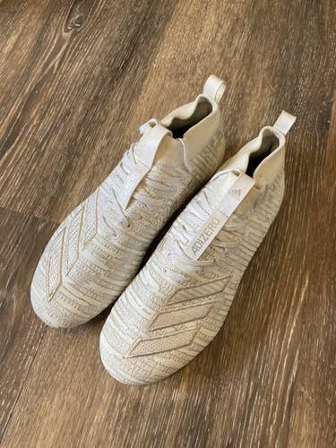 Size 8.0 White Men's Molded Cleats Adidas adizero