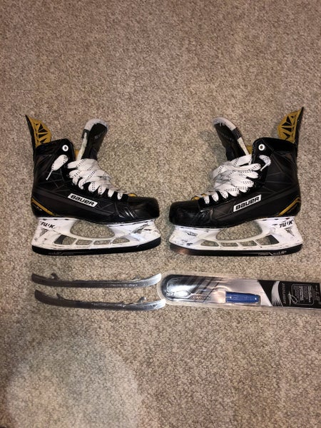 Used Bauer Regular Width Size 7.5 Supreme HP Pro Hockey Skates