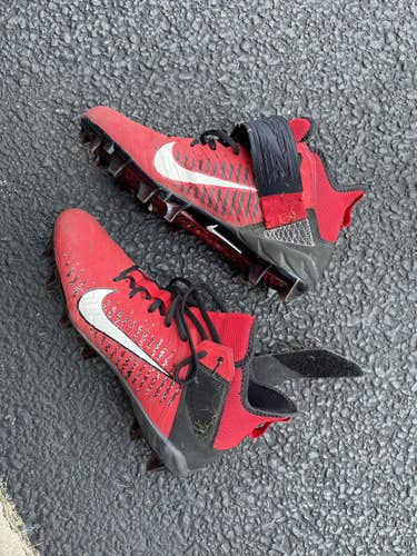 Red Adult Molded Cleats High Top Alpha Pro 2