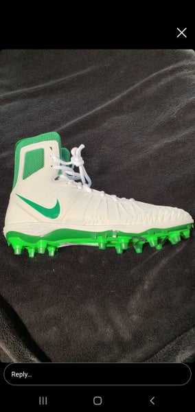 White Adult New Men's Size 10 (Women's 11) Molded Cleats Nike High Top