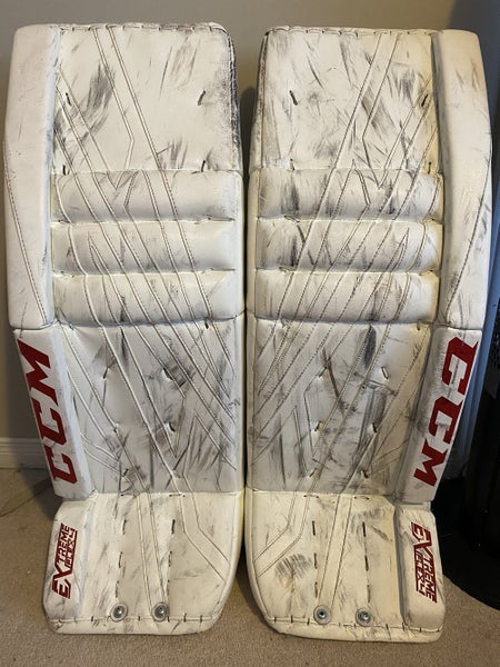 Redwings CCM True Eflex 4 NHL Pro Stock Eric Comrie Goalie Pads 34” + 2”