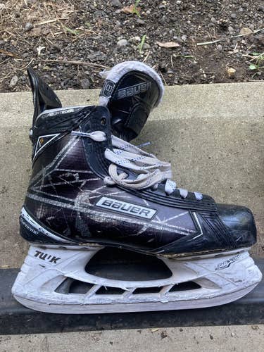 Senior Used Bauer Supreme 1S Hockey Skates Regular Width Pro Stock Size 8