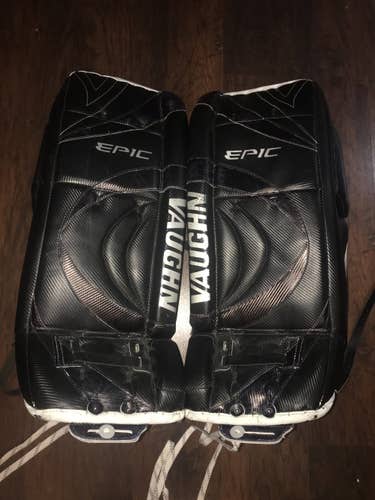 Used 35" Vaughn Epic 8000 Goalie Leg Pads