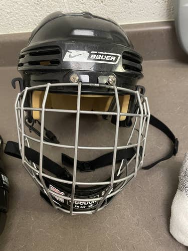 Black Used Youth Bauer Helmet